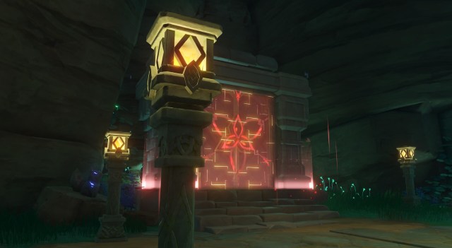 Genshin Impact Underwater Teleporter Teleport Waypoint Domain Araumi Sacred Sakura Ritual Guide 2e