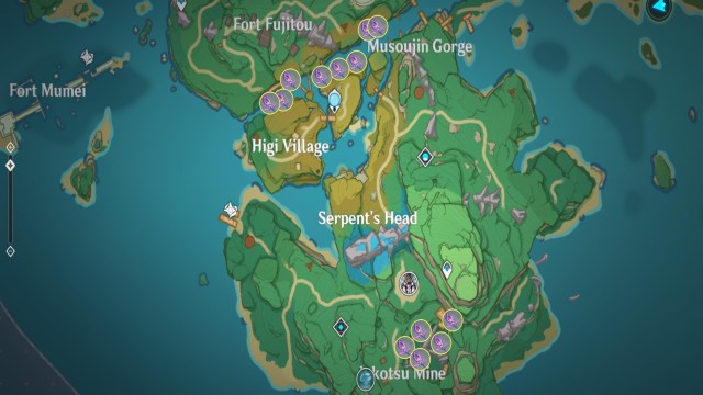 Genshin Impact Naku Weed Farming Locations Guide Yoimiya Ascension Guide 2a