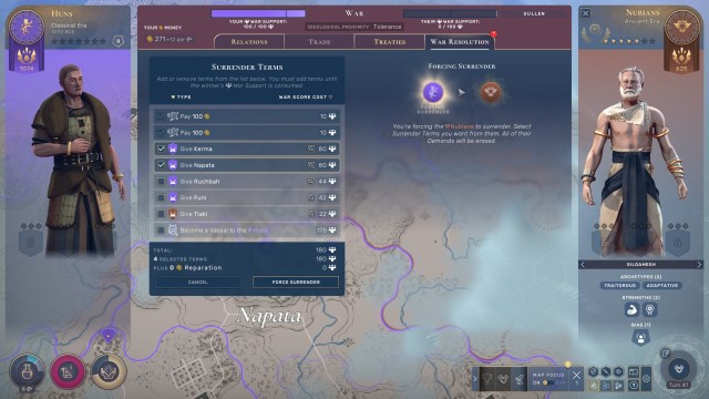 Humankind Diplomacy War Score War Support Grievances Demands Guide 2