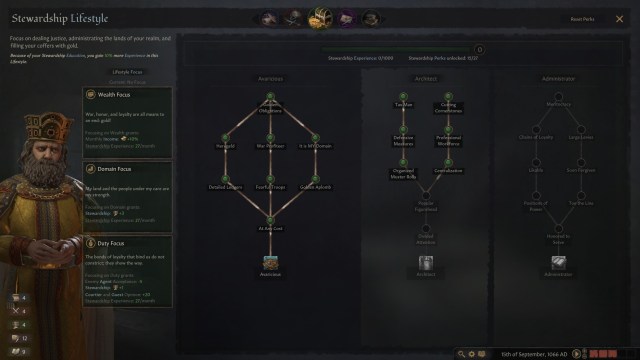 Crusader Kings Iii Crusader Kings 3 Lifestyle Focus Traits Education Perks Skills Guide 4