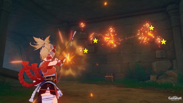 Genshin Impact All Shirikoro Peak Pyro Totem Puzzle Guide 1c