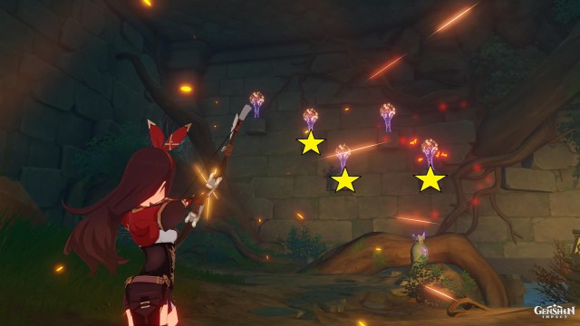 Genshin Impact All Shirikoro Peak Pyro Totem Puzzle Guide 2b