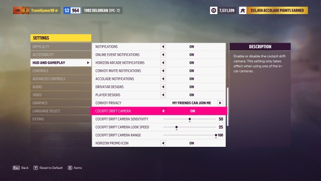 Forza Horizon 5 Pc Drift Cam Settings