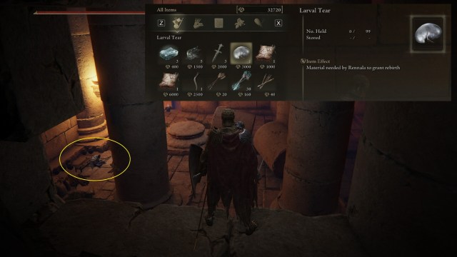 Elden Ring Larval Tear Skill Reset Stat Respec Attributes 2c