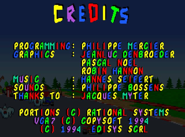 Skunny Kart Credits