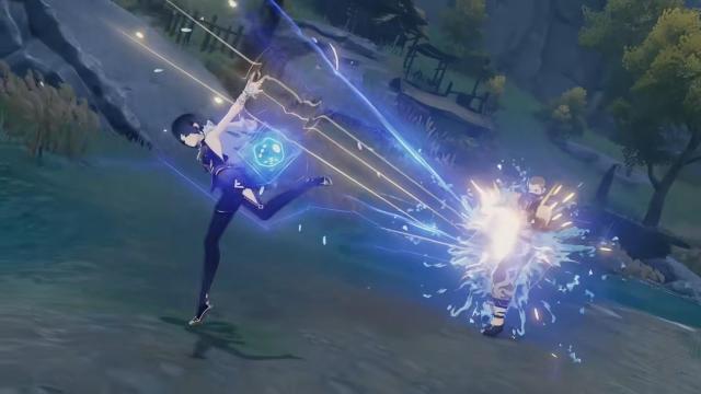 Genshin Impact Yelan Guide Best Weapons Artifacts Talents Aqua Simulacra Emblem Of Severed Fate Recurve Bow Elegy For The End Fading Twilight 2