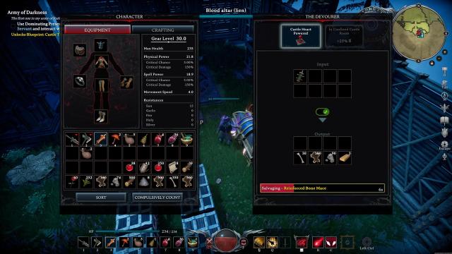 V Rising Dismantle Gear Items Devourer Lidia The Chaos Archer 2a