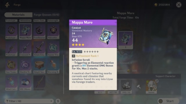 Genshin Impact Nahida Best Weapon Guide Thousand Floating Dreams Mappa Mare Wandering Evenstar Widsith 2