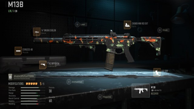 Modern Warfare 2 warzone M13B Class