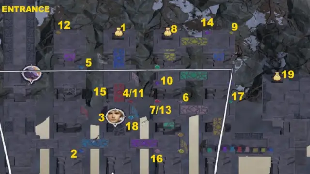 Pathfinder Wrath Of The Righteous How To Solve Sacred Lands Puzzle Guide Weary Guardian Quest 1 Map