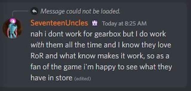 Risk of Rain Gearbox Seventeenuncles Fan Discord