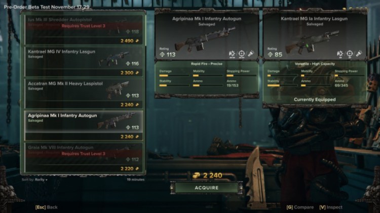 Darktide weapon requisition window loot treadmill