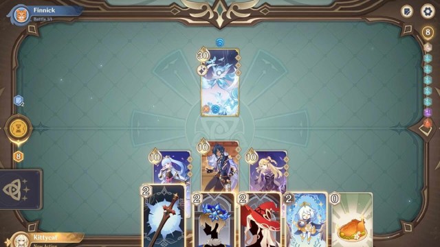 Genshin Impact Oceanid Tavern Challenge Guide How To Beat Oceanid Genius Invokation Oceanid's Concern Gd 1