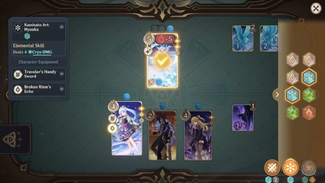 Genshin Impact Oceanid Tavern Challenge Guide How To Beat Oceanid Genius Invokation Oceanid's Concern Gd 3