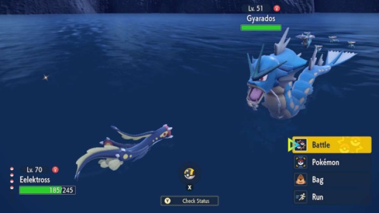 Pokémon Scarlet Violet Gyarados Level 51 Encounter
