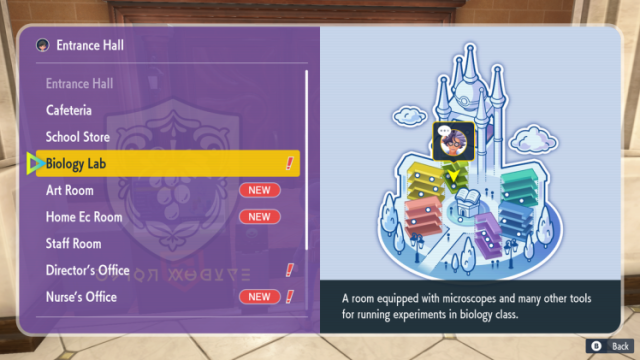 School Map Pokémon Scarlet Violet Craft False Swipe TM