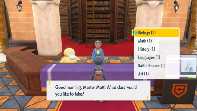 School Menu Pokémon Scarlet Violet Craft False Swipe TM