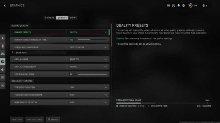 Warzone 2 Best Graphics Quality Settings