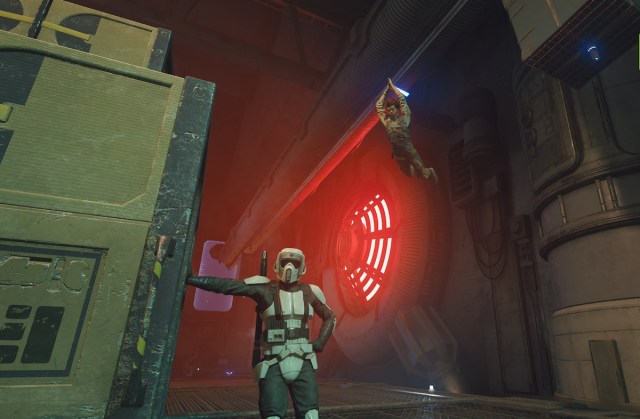 Star Wars Jedi Survivor Cal About To Attack A Strom Tropper