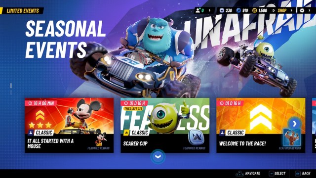 Disney Speedstorm Limited Events