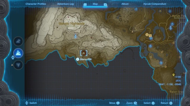 Birida Lookout Chasm Location