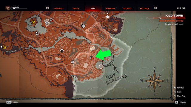 Redfall Old Town Map