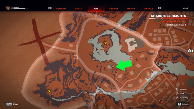 Redfall Shadetree Heights Map 1