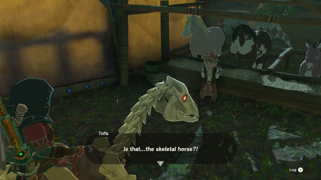 Skeletal Horse Toffa Present