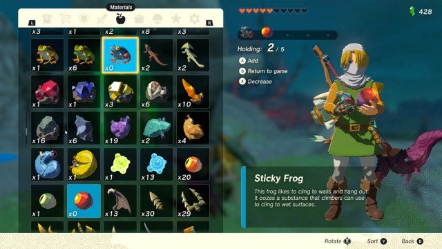 Tears Of The Kingdom Sticky Elixir Recipe