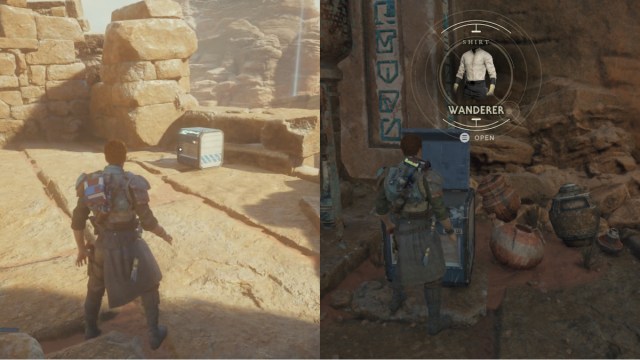 Cal With Crate Infront Of Him And The Wanderer Shirt