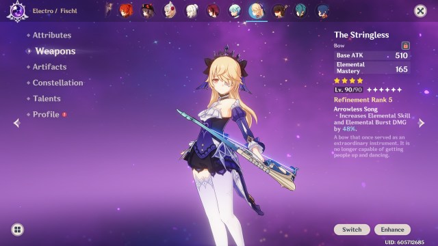 Genshin Impact Fischl Best Weapons