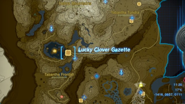 Tears Of The Kingdom Where To Froggy Armor Lucky Clover Gazette Location