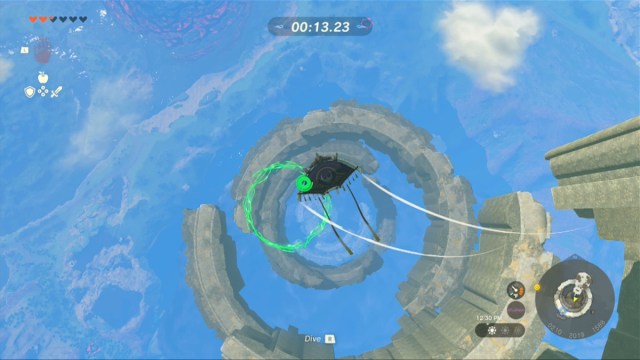 Totk Glide Tights Dropping Through Green Rings