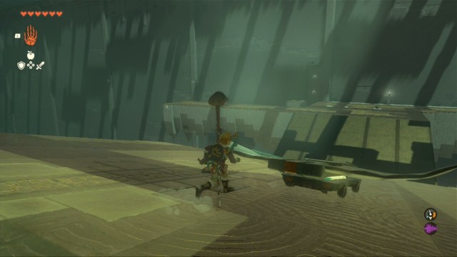 Totk Jirutagumac Shrine Wing On Cart Rolling Down Ramp