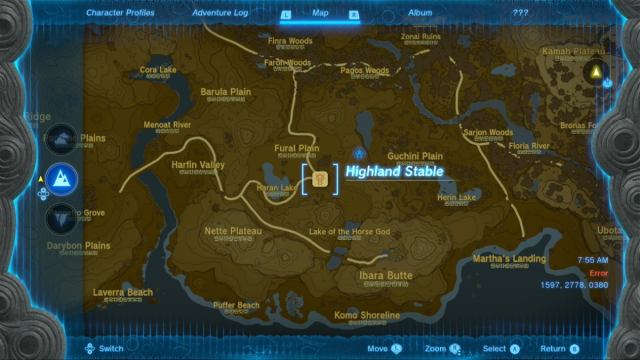 Totk Piper Highland Stable Location