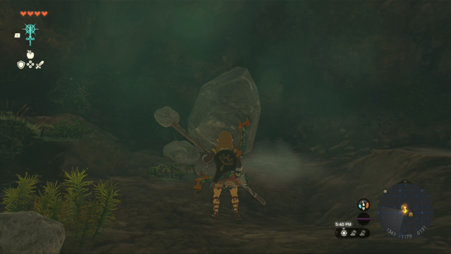 Totk Sahasra Slope Skyview Tower Boulder Ahead Of Frog Chamber