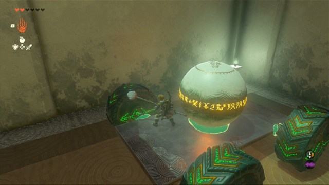 Totk Tukarok Shrine Vehicle To Transport Ball Over Lava