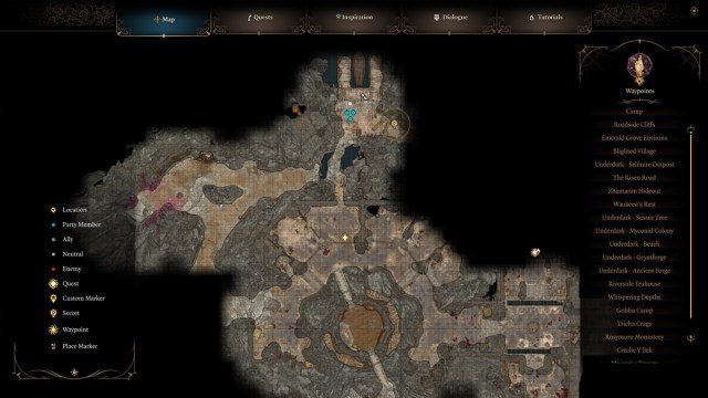 Baldur's Gate 3 Moonrise Towers Jail Map