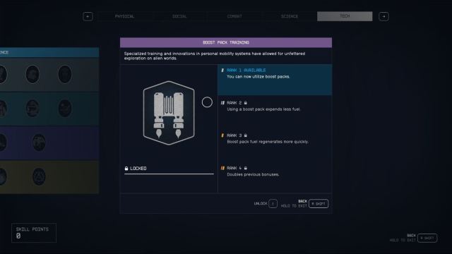 Best Starter Skills In Starfield