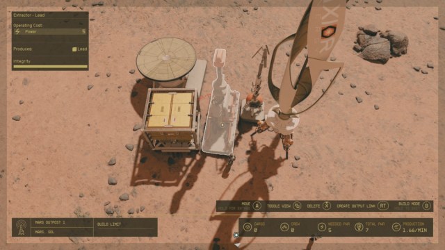 Starfield Building Outpost To Mine Lead On Mars