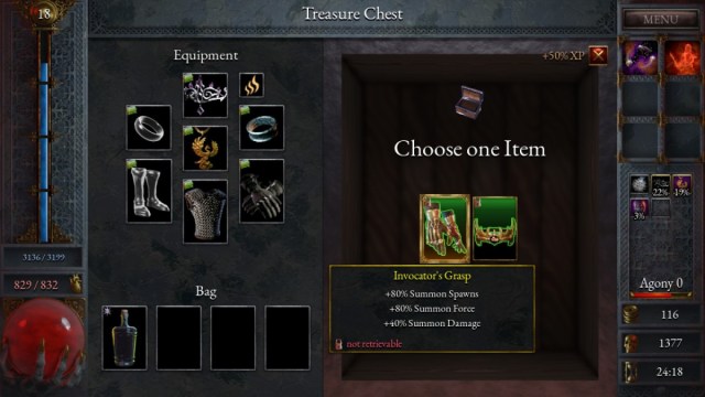 Halls Of Torment What Is Agony Mode Green Items