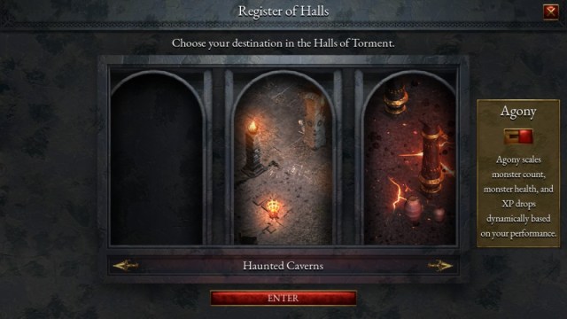 Halls Of Torment What Is Agony Mode Toggle