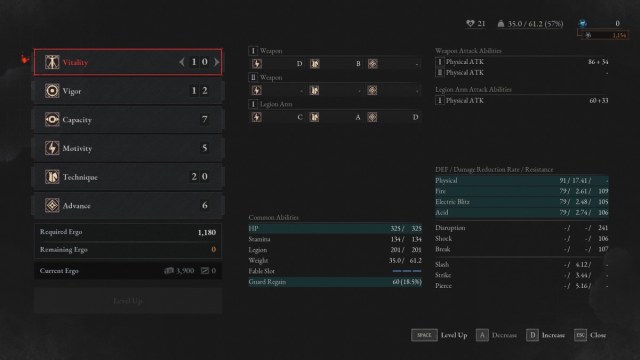 Lies Of P All Stats Explained Level Up