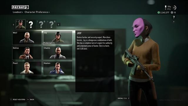 Payday 3 Characters