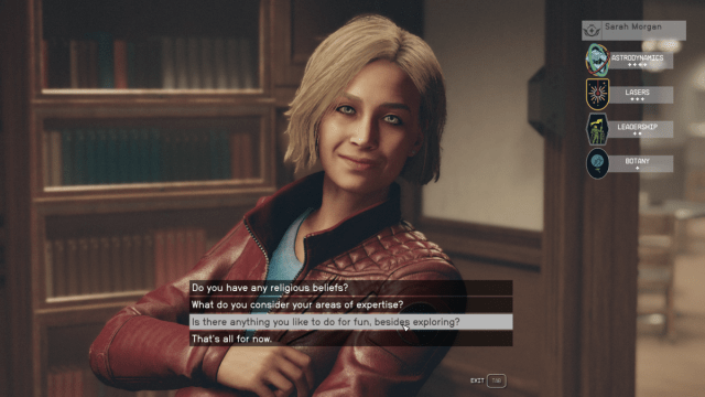 How to marry Sarah in Starfield