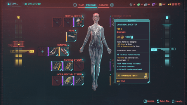 How to Increase Stamina in Cyberpunk 2077