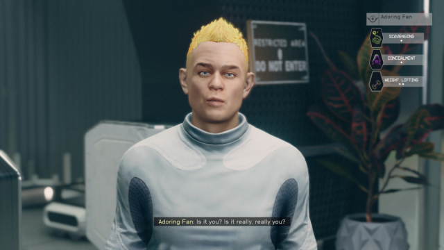 Should you accept or reject the adoring fan in Starfield?