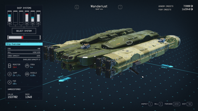 What are the biggest ships in Starfield?