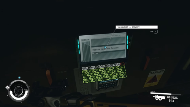 Security System Terminal Starfield