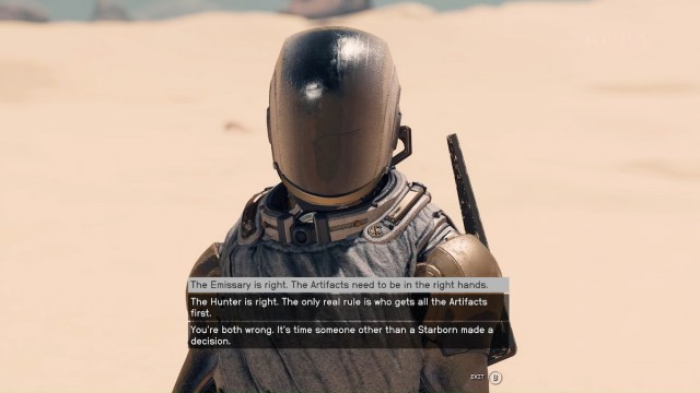 Should You Side With The Emissary Or The Hunter In Starfield